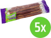 Braaaf Twister Kip - Hondensnack - 25 cm - 8 stuks - 5 verpakkinge