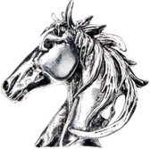 Zelto -Broche - Paard - Zilverkleur - Paarden - Dieren - Animal