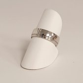 trouwring - dames - Aller Spanninga - 162 - witgoud - diamant - sale Juwelier Verlinden St. Hubert - van €1235,= voor €803,=
