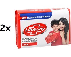 2x 100gr Lifebuoy Soap Bar - Zeep Bar - 100% Stronger Germ Protection MULTIPACK
