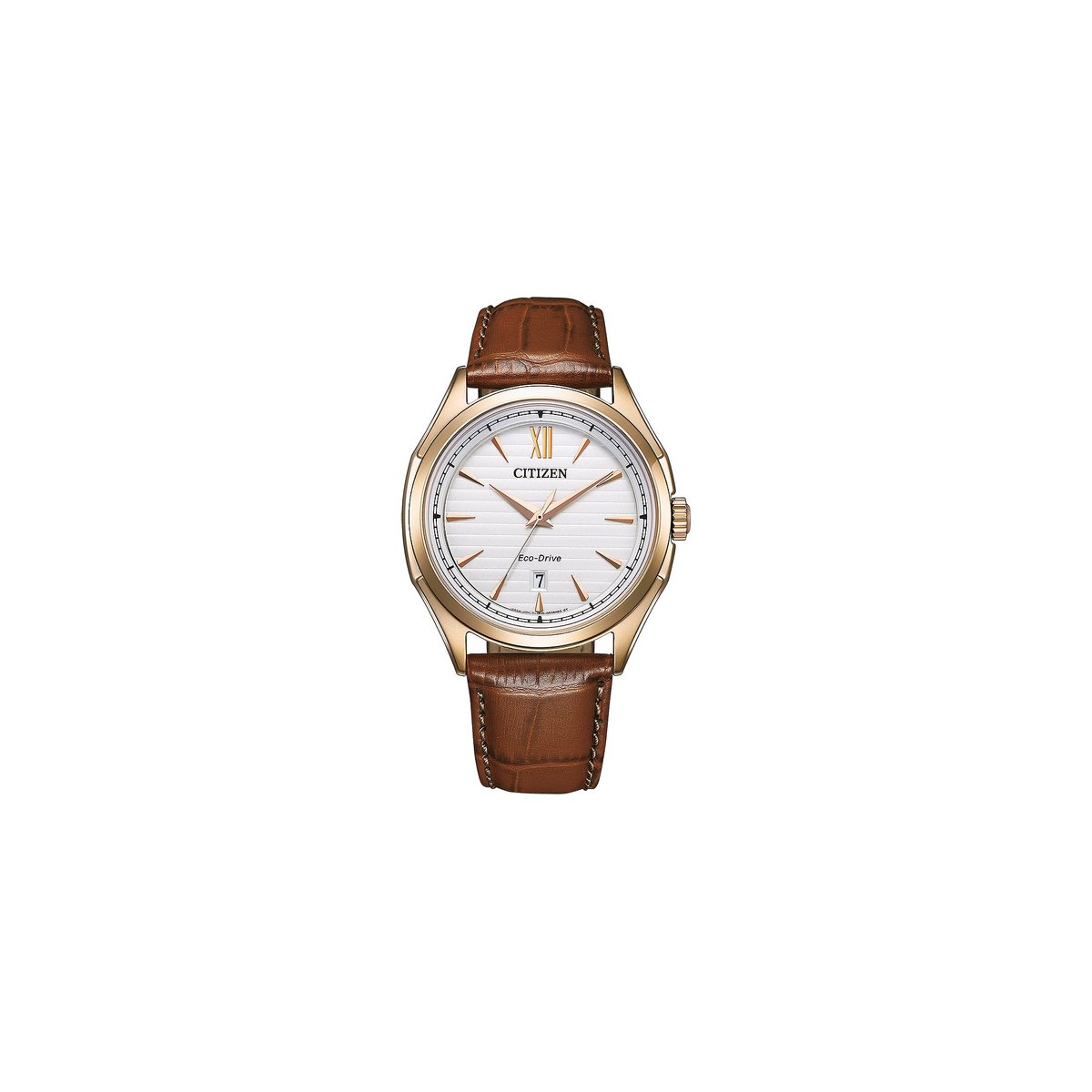 Citizen AW1753-10A Horloge - Leer - Bruin - Ø 42 mm
