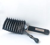 Bundel Anti klit haarborstel Zwart/Zwart + Cleaner Brush