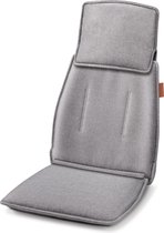Beurer MG 330 Grey Shiatsu Massagekussen - Massagestoel - Verstelbaar nekgedeelte - 4 Massagekoppen paarsgewijs roterend - 2 Intensiteitsniveaus - Wasbare hoes - 3 Jaar garantie - Grijs