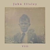 Albumhoes met wazige foto van een jongen met stropdas en jas. Tekst: John Illsley VIII.