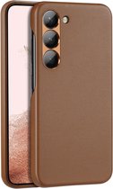 Dux Ducis - Geschikt voor Samsung Galaxy S23 Plus / S23+ - Grid Serie - Back cover hoes - Bruin