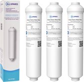 AllSpares Waterfilter (3x) voor koelkast geschikt voor o.a. Samsung HAFEX DA29-10105J / LG 5231JA2010B / ADQ73693903 en WPRO USC100