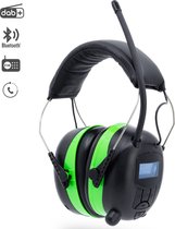 Protection auditive Soul Taine avec Radio - DAB + - Cache-oreilles avec entrée Bluetooth et AUDIO - Rechargeable - Sac inclus - Vert | EAR-20-G