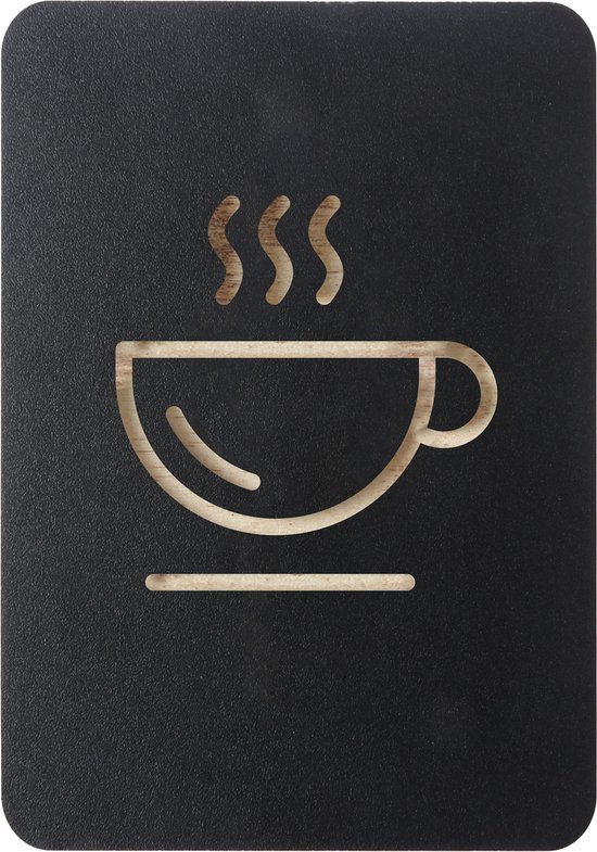 Foto: Pictogrambord europel koffie zwart