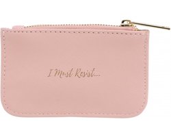 CGB GIFTWARE Willow & Rose Coral Pink Rectangular Coin Purse “I Must Resist”