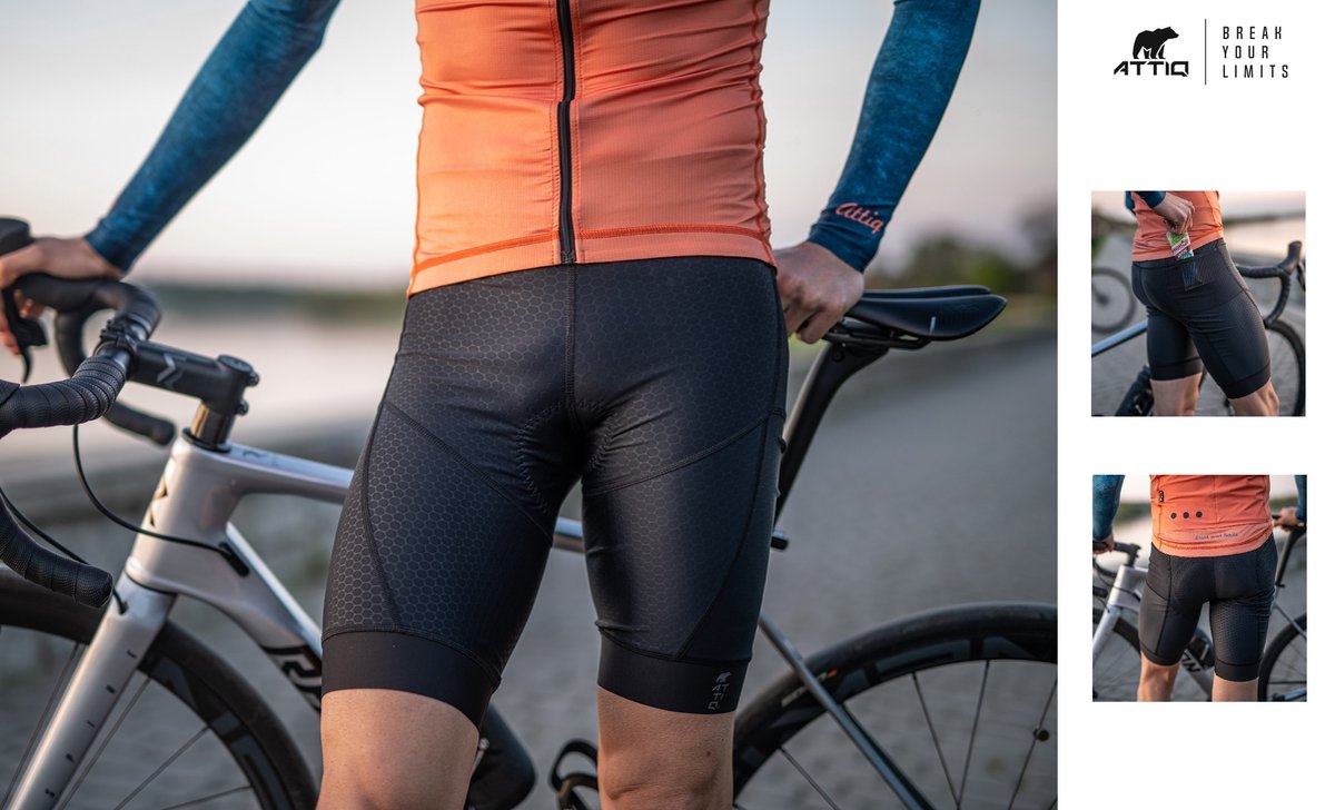 Cargo CS Fietsbroek Heren met Compressie Lycra - Zwart L