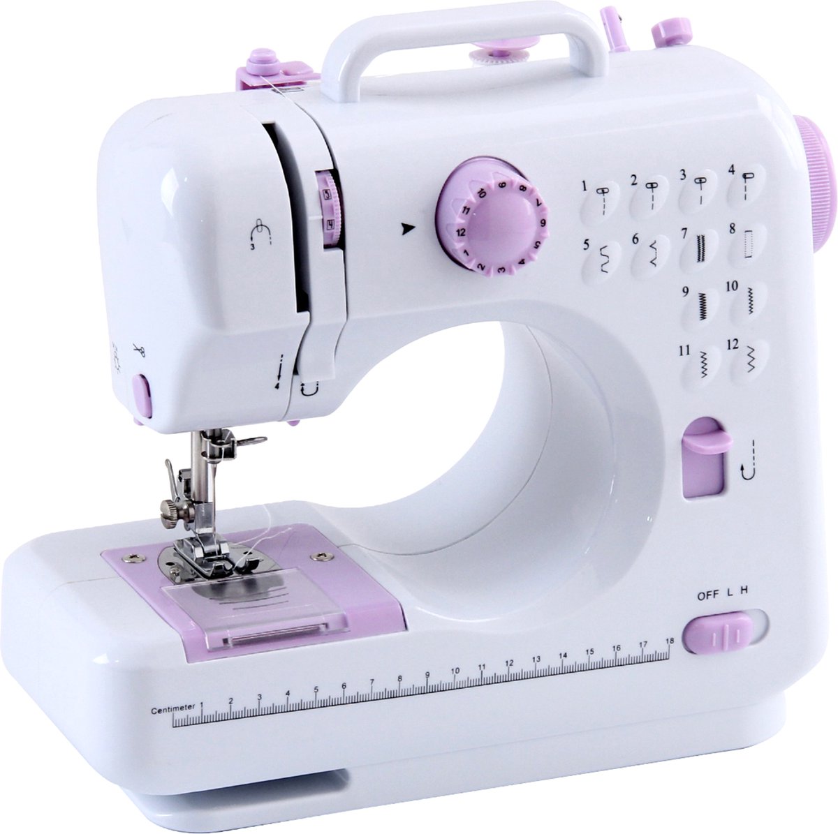 Crafts&Co Naaimachine voor Kinderen & Beginners - Sewing Machine - Wit |  bol.com