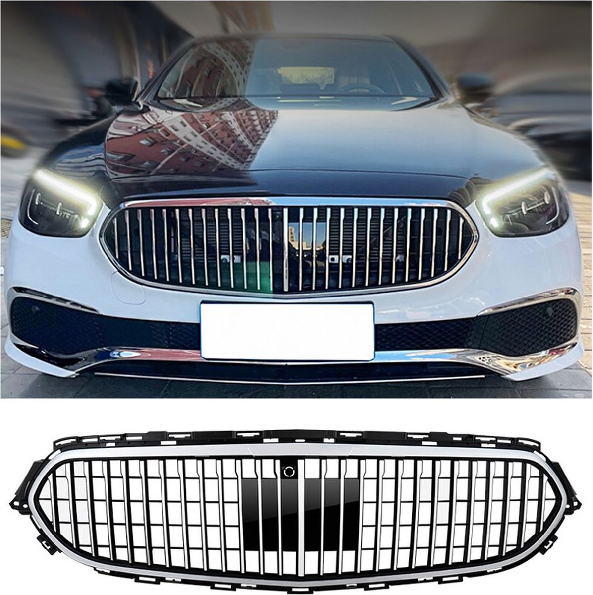 Grill Sport grille past voor Mercedes W213 Facelift in Maybach design