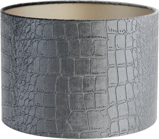Light&living Abat-jour cylindrique 25-25-18 cm PRIYA gris