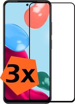 Screenprotector Geschikt voor Xiaomi Redmi Note 11 Screenprotector Bescherm Glas - Screenprotector Geschikt voor Xiaomi Redmi Note 11 Screen Protector Tempered Glass Full Screen Full Cover - 3 PACK