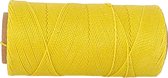 Macramé Koord - FEL GEEL / BRIGHT YELLOW - #37 - Waxed Polyester Cord - Klos ca. 173mtr - 1mm Dik