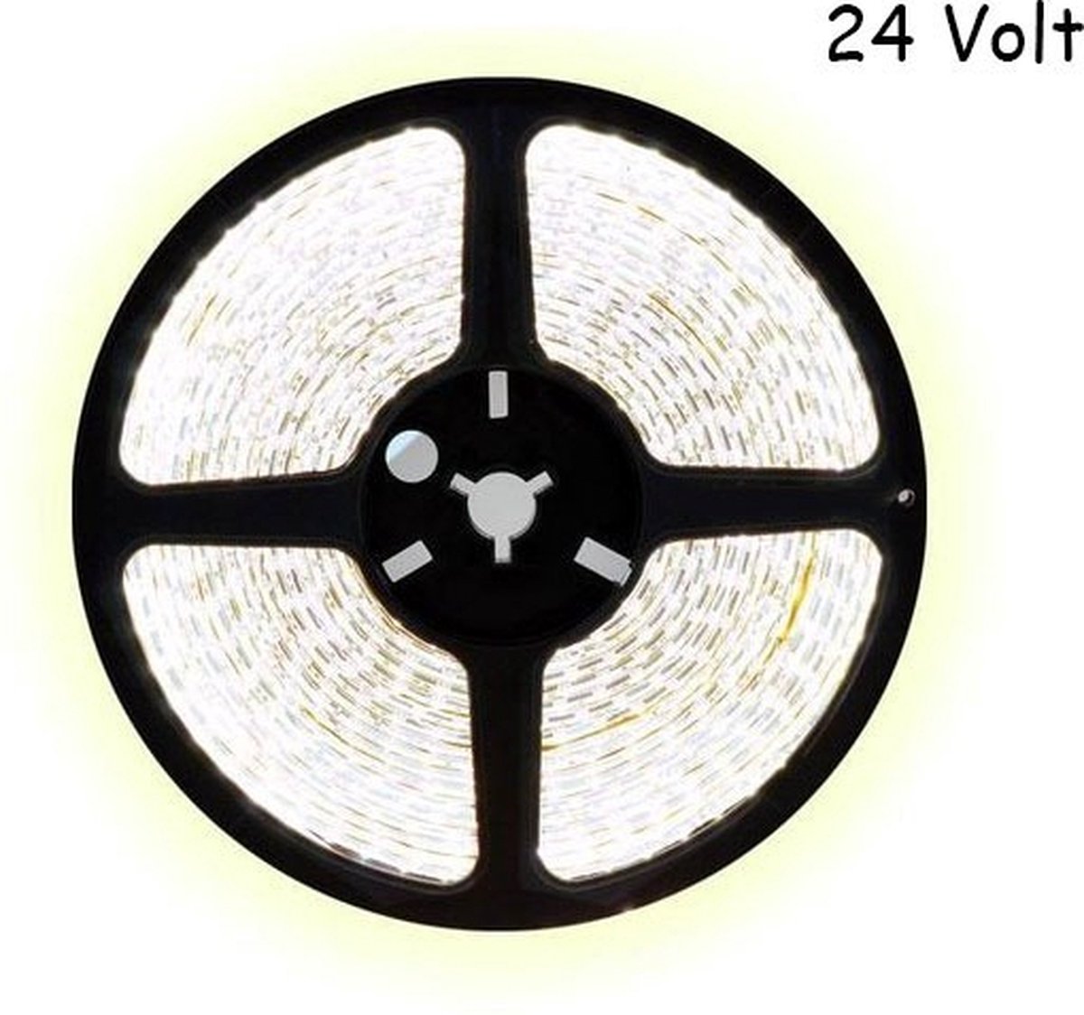5 meter koud wit led strip - 512Leds/m - 24V - COB