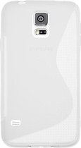 Geschikt voor Samsung Galaxy S5 Neo Silicone Case s-style hoesje Transparant