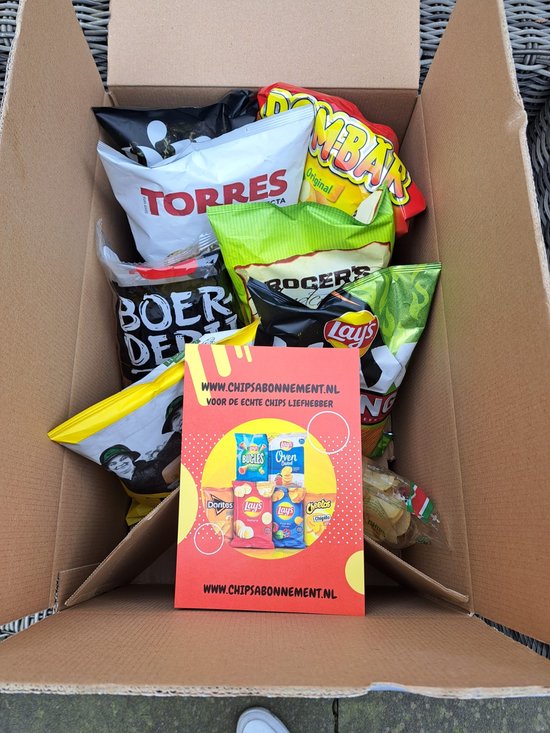 Chipsbox Cadeau A merken Chips Lays Doritos Tyrell