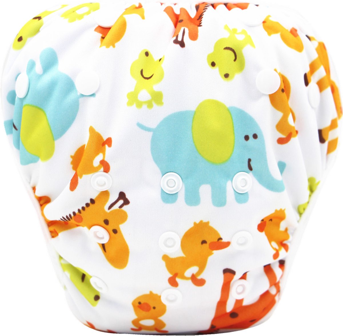 RAMBUX® - Zwemluier - Dierentuin - Wasbaar & Verstelbaar - Zwembroek voor Zwembad - Zwemshort Baby & Peuter - 3-15 KG - 0-3 Jaar