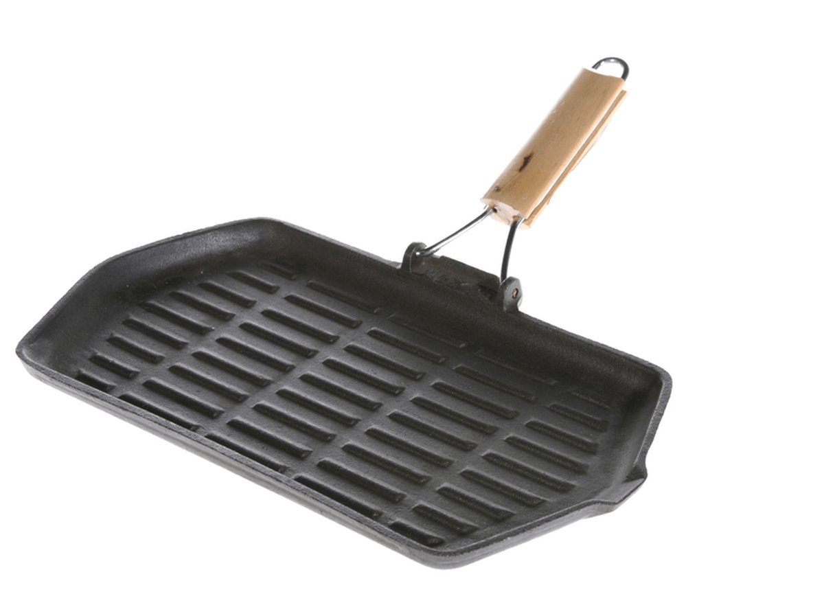 Mustang Gietijzeren koekenpan 21x35 cm - BBQ Gereedschap - Barbecue accessoires