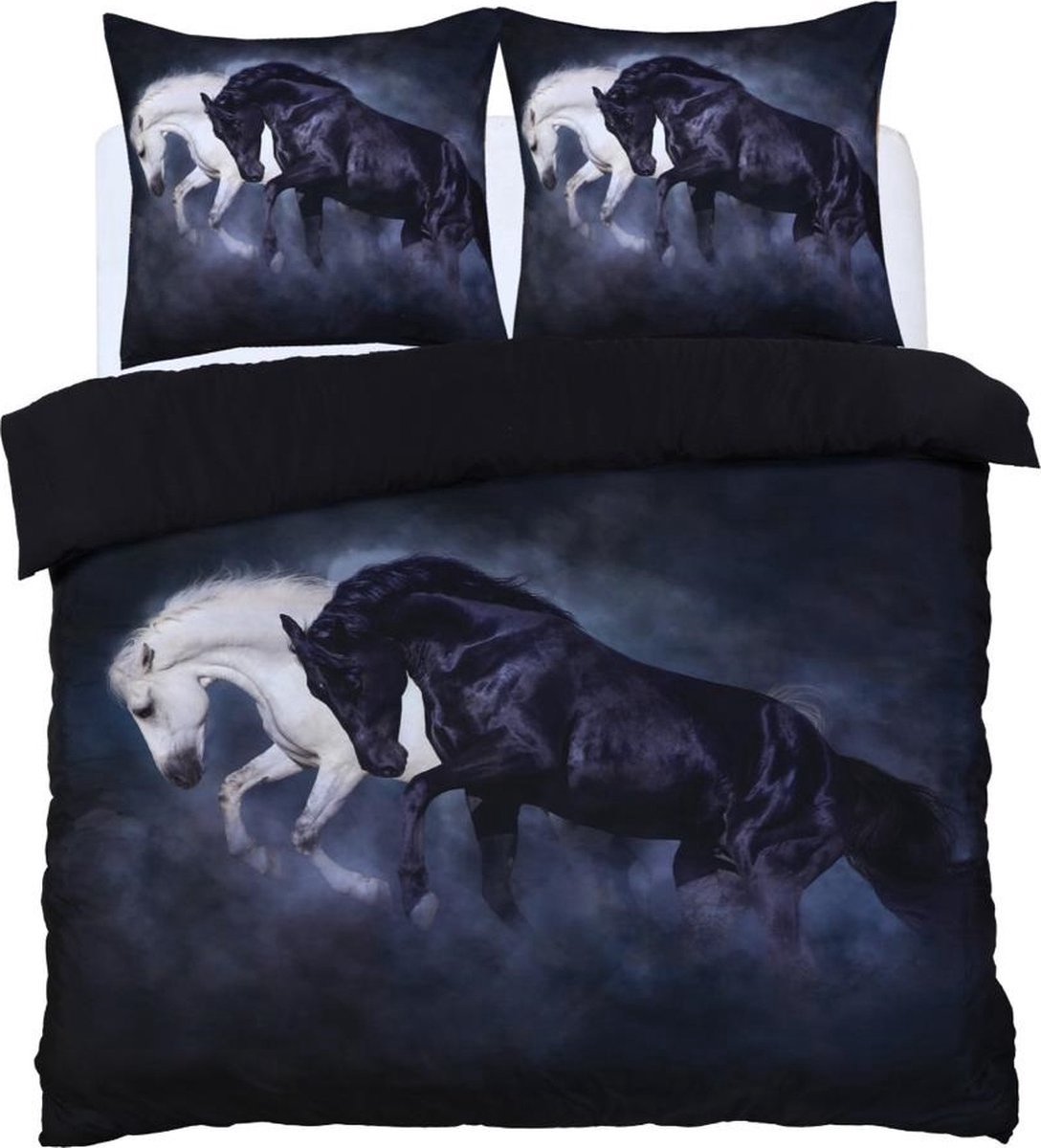 Husch Dekbedovertrek Horses - 240x200/220 - Paarden