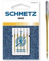 Schmetz - jeans gold machinenaalden - 5x naaimachinenaalden spijkerstof - 100 / 16 - 130/705 HUT