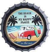Bier Dop XL 40 cm - Bierdop - The Beach Is A Happy Place