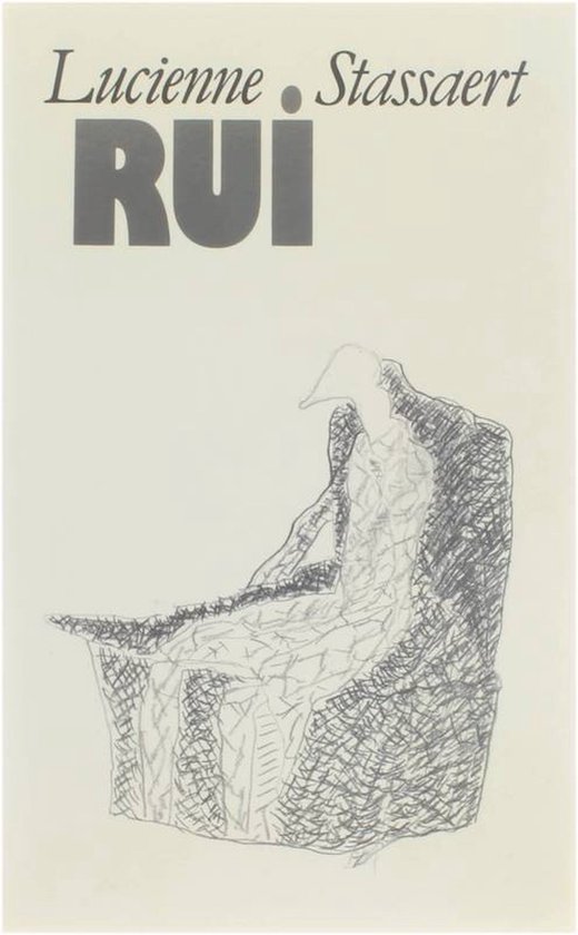 Boek 'RUI' met een schets van een zittende figuur met een puntige hoed.