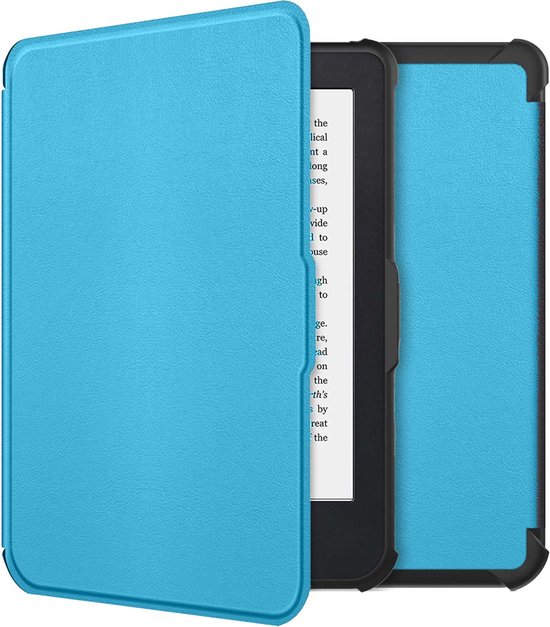 Hoesje geschikt voor Kobo Clara 2E E-reader - iMoshion Slim Soft Case Bookcase - Ook geschikt voor Tolino Shine 4 - Lichtblauw