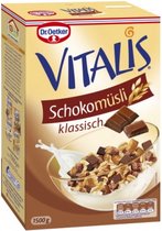 Vitalis chocolademuesli classic - 4 x 1,5 kg doos