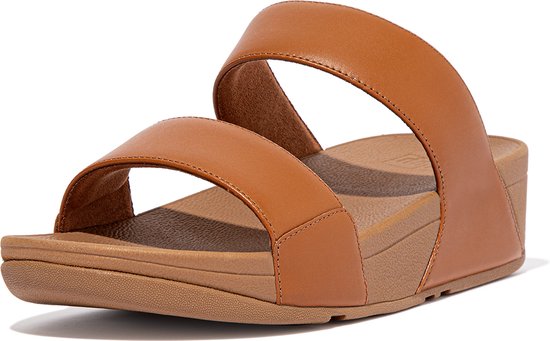 FitFlop Lulu Slide - Leather BRUIN - Maat 40