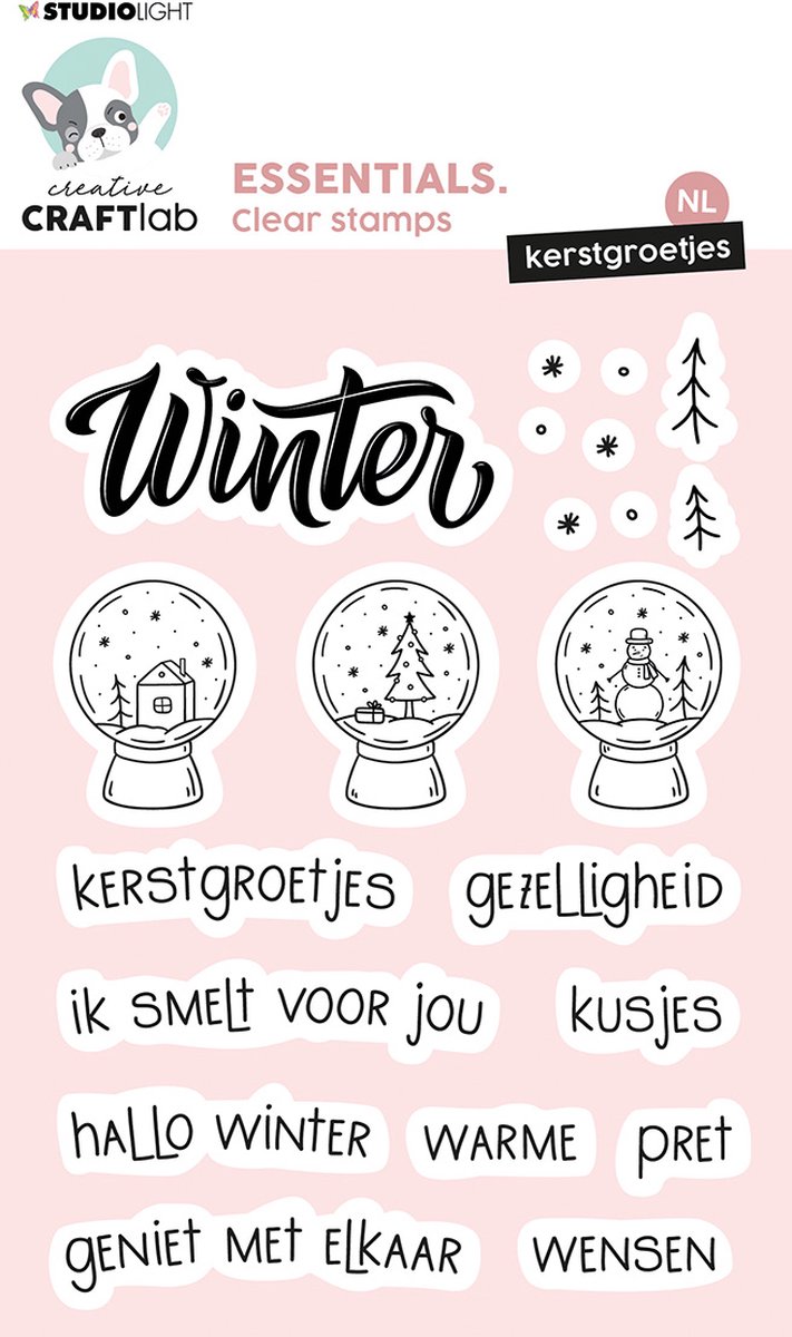 Clear stamps Kerst & winter groetjes NL - Essentials nr. 293