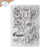 ECD Clear stamps A5 Beautiful blooms 2 - Respect