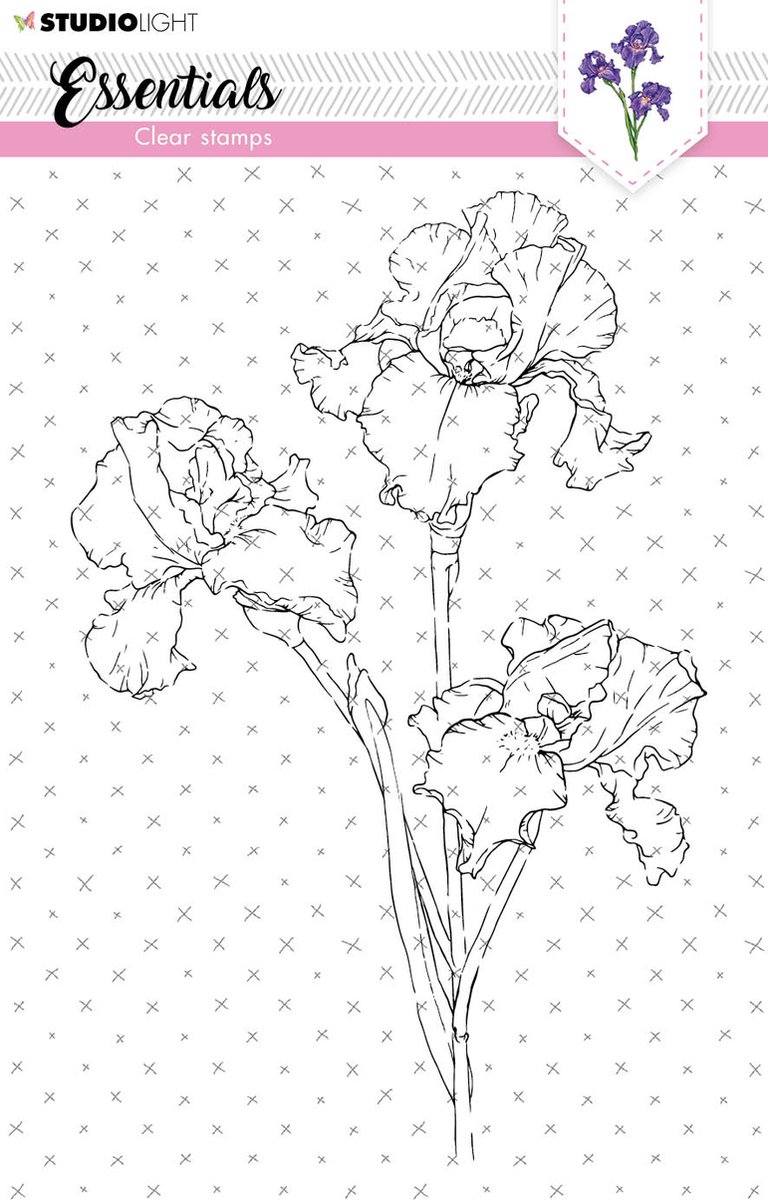 Clear stamp A5 - iris nr. 57