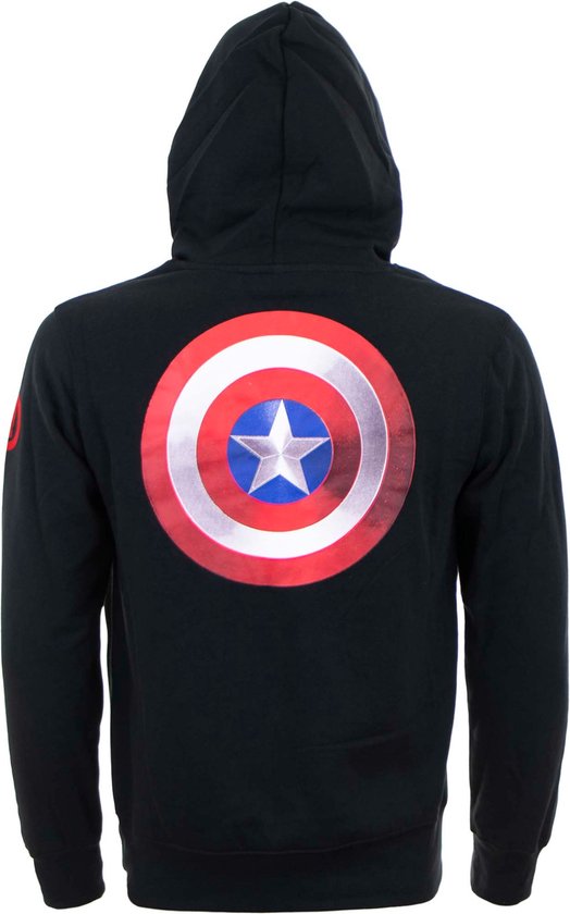 Sweat à capuche / pull / pull homme Avengers , noir, taille S | bol