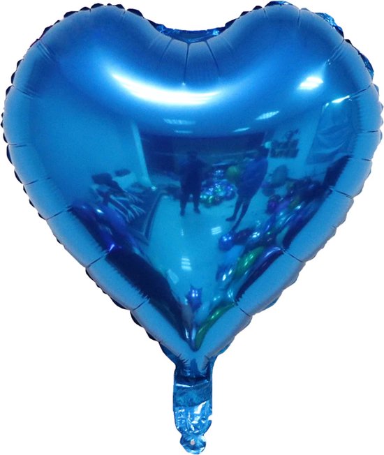 Hartjes Ballonnen (3) - Folieballon Hartje - Hartvorm - Liefde - Decoratie Hart - Kleur: Donkerblauw