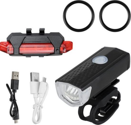Fietsverlichting Set - Fietslamp LED - Voorlicht - Oplaadbare USB Led Fietslamp - Koplamp fiets - Waterdicht - 3 Lichtstanden — afbeelding 2