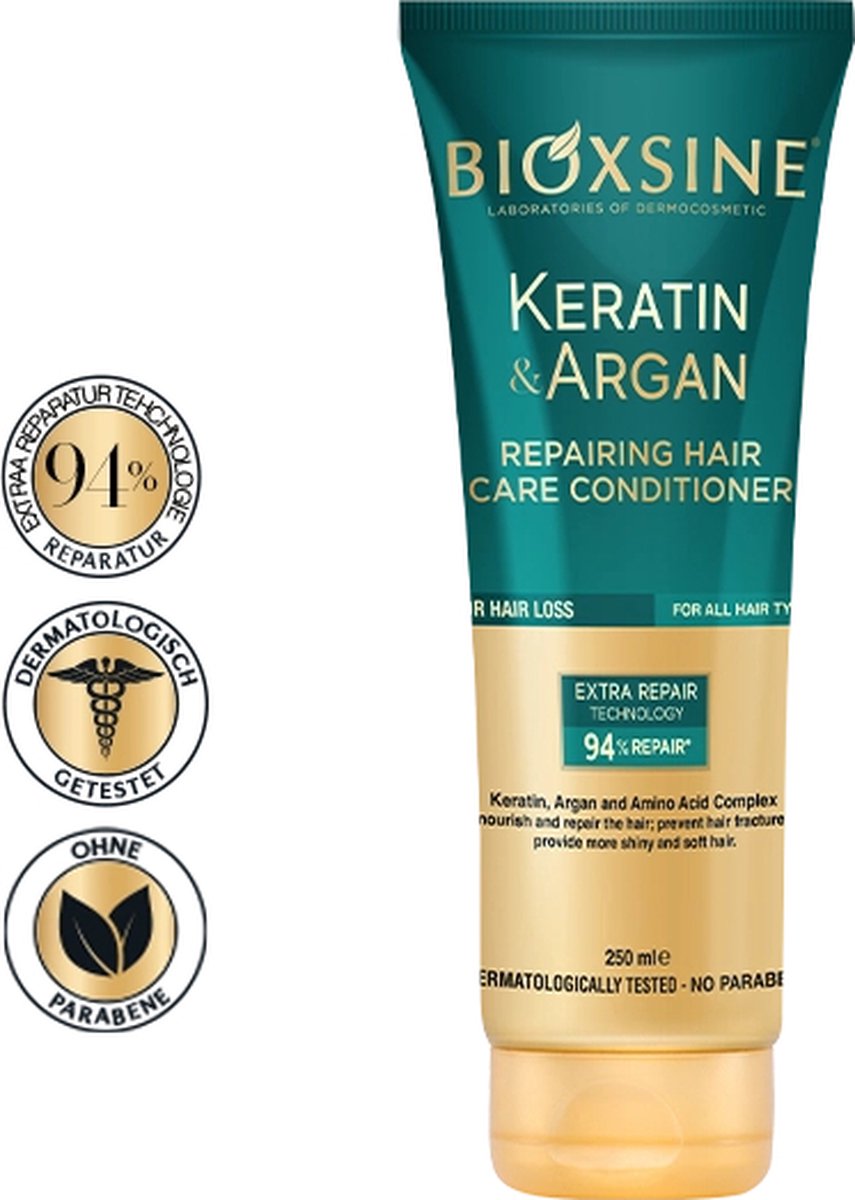 Bioxsine - Keratin Argan Herstellende Haarconditioner - Voor Beschadigd Haar 250 ml - bio - haar - Haarverzorging -Argan - Keratin - Herbal - bioxcin-bioxcin-bioxsine