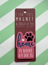 Koelkast magneet - Magnet - Home is where my dog is - MA162