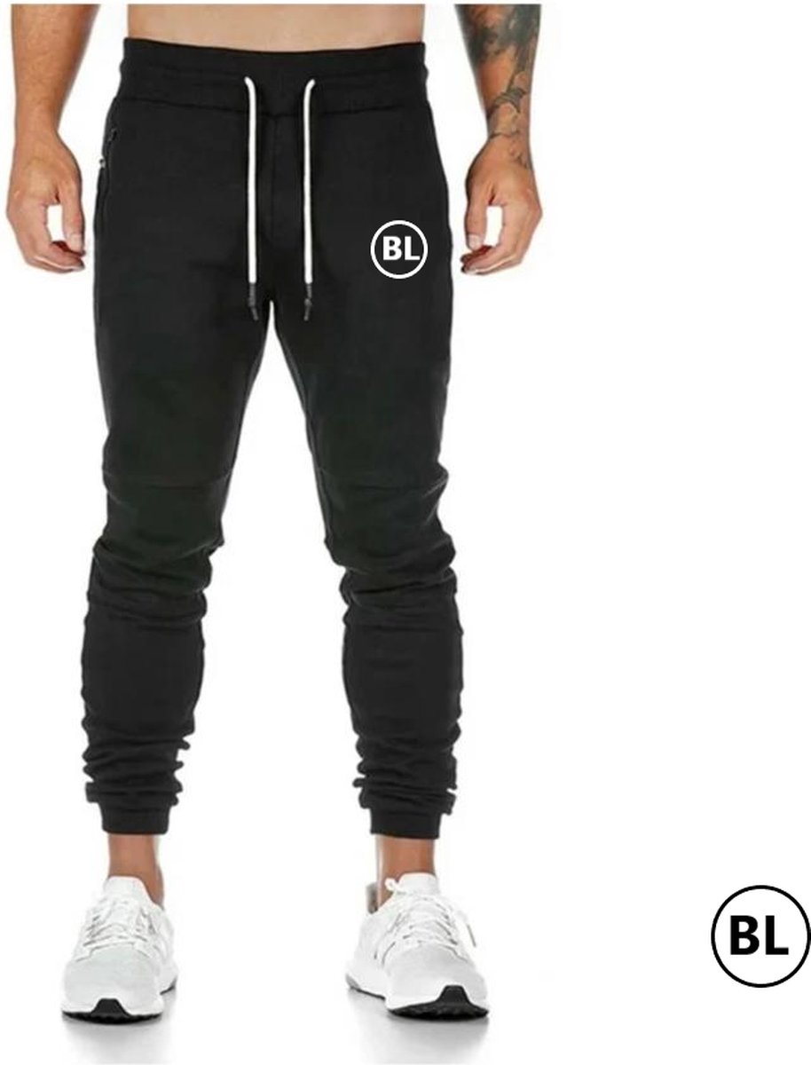 iiffii PU Nylon Sports and Training Trousers Jogging Bottoms Men's