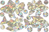 Raamsticker - Vissen - Suncatcher - Rainbow - Raamdecoratie - Raamfolie - Statisch - Zelfklevend - Sticker