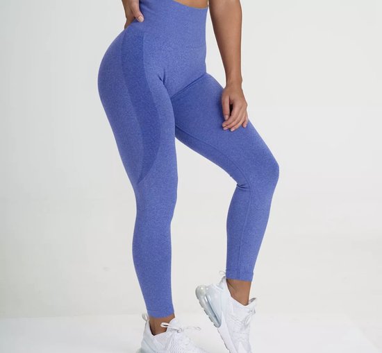 Gymlegging BUTTLIFT - Maat S - Blauw - Pushup Legging - Fitness Legging - Sportlegging - Sportkleding - Yoga legging