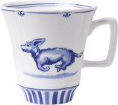 Tasse à café Teckel Nhaan 145 ml | Heinen Delft Bleu | Janny van der Heijden| Souvenir