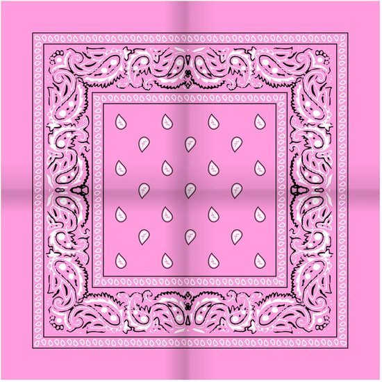 *** Boerenzakdoek Roze - Classic Zakdoek – Bandana Roze - Sport&Spel - van Heble® ***