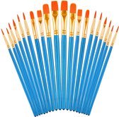 Set van Penselen - Kwasten - Verven – Schilderen - Painting Brush Set - Schilderen verf kwasten