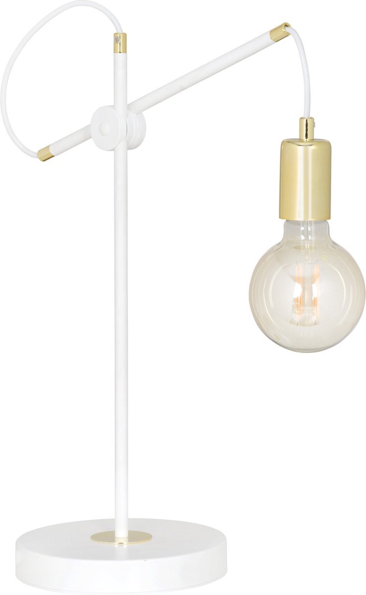 Emibig - Tafellamp Artemis 1 Wit/Goud 35 cm