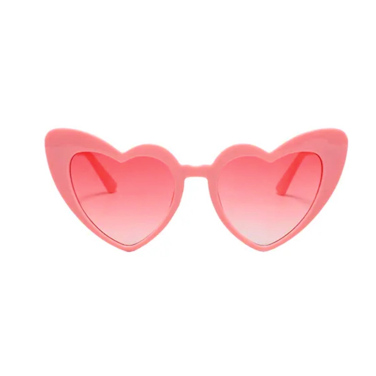 Hartjes zonnebril - Roze - festival bril / hippie bril / techno bril / rave bril / hart bril / bril hartvorm / hartenbril / hartjes bril