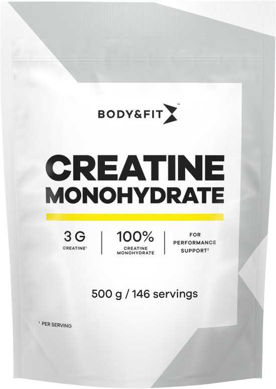 Body & Fit Creatine Monohydrate - Poeder - Creatine Monohydraat - 146 doseringen (500 gram) - Body & Fit