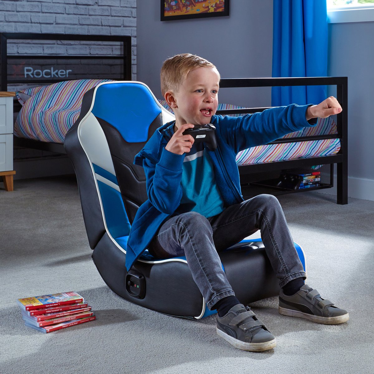 Rocker Shadow X Rocker Shadow - Gamestoel - Vloergamestoel voor Kinderen - 2.0 Stereo ...