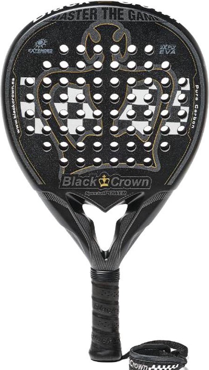 Black Crown Special Power (Druppel) - 2022 padel racket zwart/wit